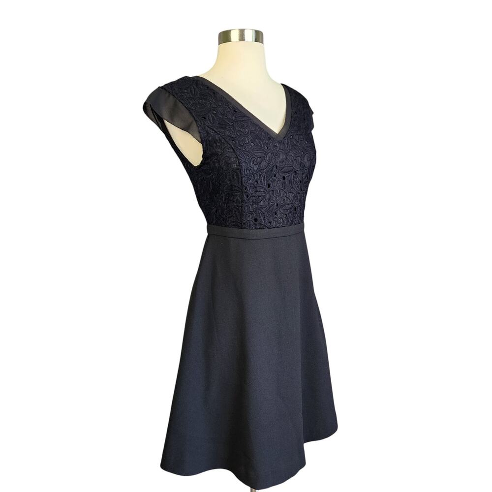 SUNCOO Paris Womens Robe Celine Dress Size US Small Black Embroidered Lace NEW